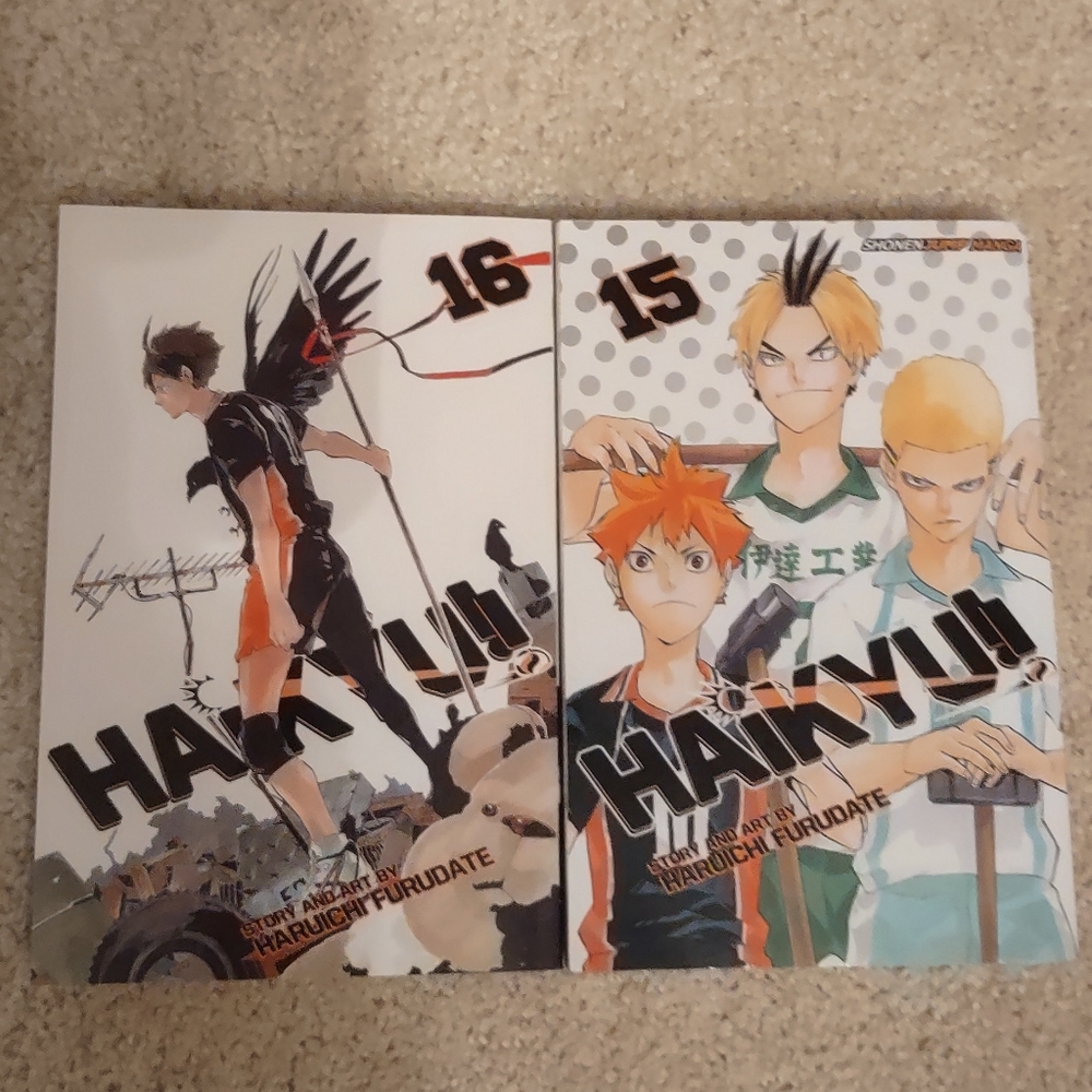 Haikyuu!! Manga Volumes 15-16 Set